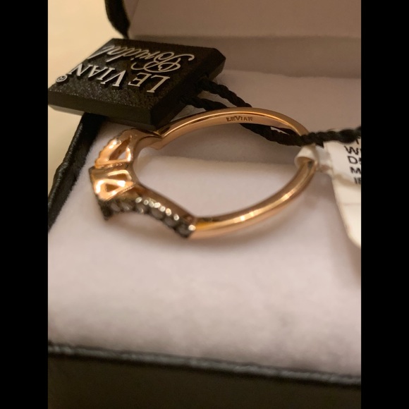 NWT Le Vian Chocolate Diamond Bridal Ring 14K Gold - Picture 9 of 12